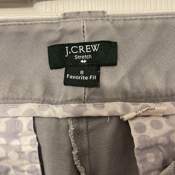 J Crew Favorite Fit Capris Sz 8 Gray - Picture 3 of 3